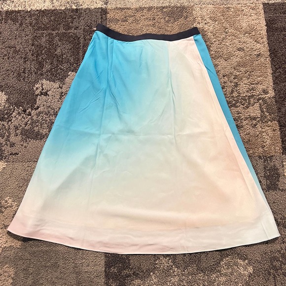 Crosby Teal White Ombre Flowy Skirt NEW Women's Size Small - Picture 7 of 7